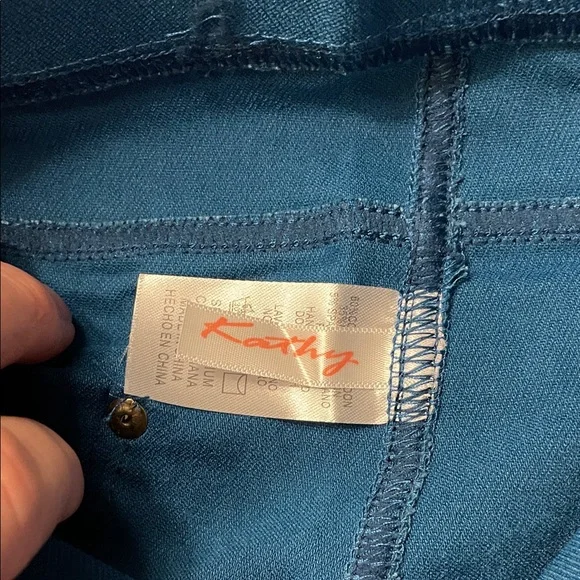 Kathy NWT Teal Women's Jeggings pull on pant - Picture 6 of 7